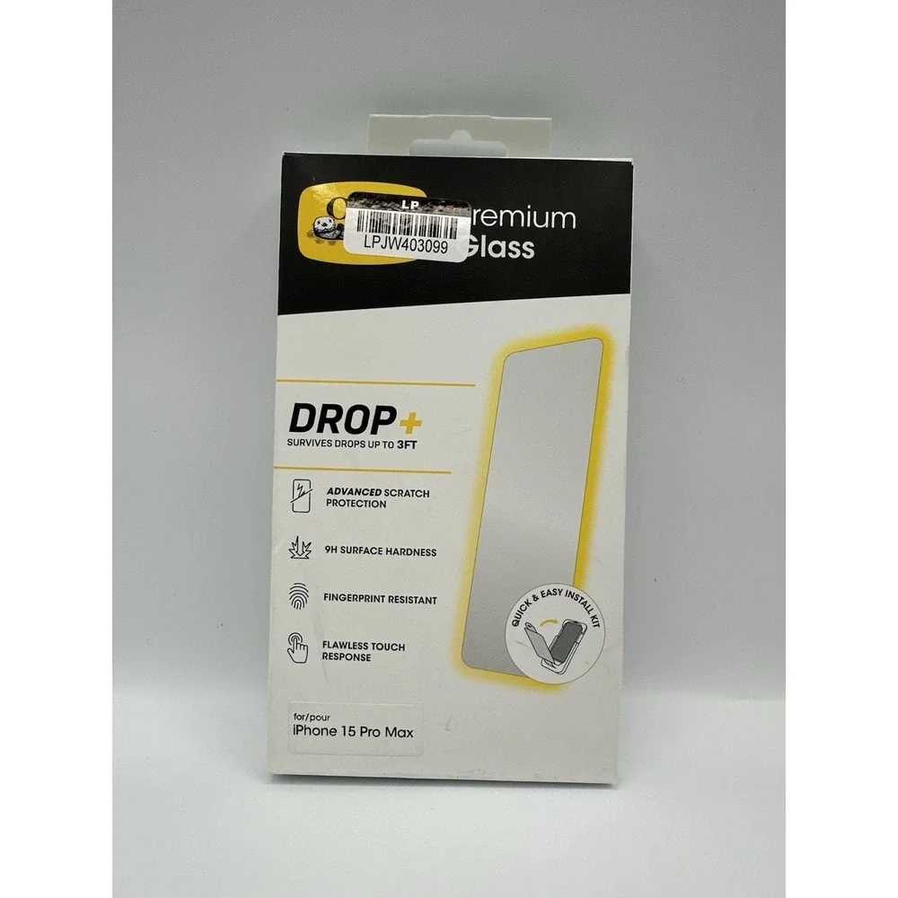 Otterbox Premium Glass Drop Plus Scratch‎ Screen Protector For iPhone 15 Pro Max